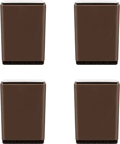 Vista 9 de Piernas autoadhesivas cuadradas/redondas para muebles, patas de mesa de café de 1.969 in de alto, cojín de patas de sofá silencioso, patas