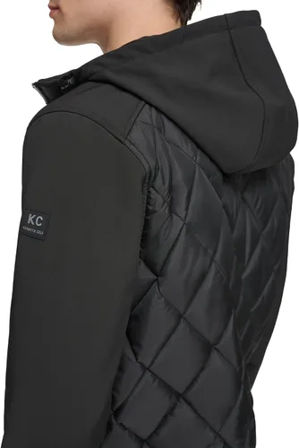 Vista 6 de Kenneth Cole Chaqueta con capucha de jersey para hombre