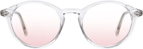 Vista 36 de TIJN Gafas de bloqueo de luz azul para hombres y mujeres, gafas de montura redonda gruesa vintage