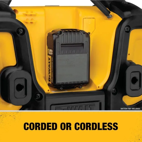 Vista 3 de DEWALT Radio Bluetooth MAX de 20 V, rango de 100 pies, portátil para lugares de trabajo (DCR025)