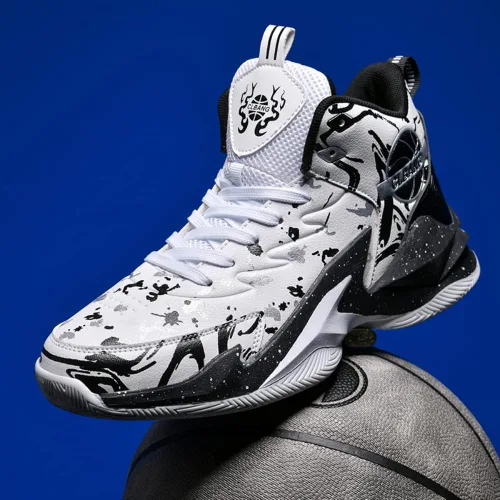Vista 4 de Zapatos deportivos transpirables para correr al aire libre, zapatos de baloncesto, zapatos deportivos para hombre, zapatos de entrenamiento, tenis