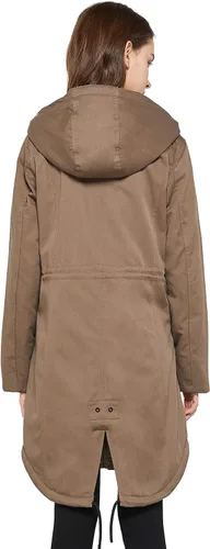 Vista 2 de Orolay Parka Abrigo de invierno con forro polar grueso para mujer con bolsillos