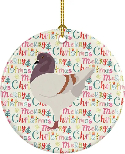 Vista 16 de Caroline's Treasures Adorno de cerámica de avestruz común para árbol de Navidad, decoración colgante para el hogar, Navidad, vacaciones, fiesta