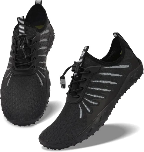 Vista 8 de TIAMOU - Zapatos de agua para hombre y mujer, secado rápido y agradables, para natación, buceo, surf, calcetines acuáticos para natación