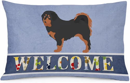 Vista 121 de Caroline's Treasures BB8334PILLOWCASE AIDI Atlas Mountain Dog - Funda de almohada estándar, color azul, ligera, súper suave, de fácil cuidado