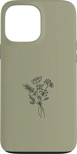 Vista 23 de Funda para iPhone 16 Wildlfower Floral Flower Khaki
