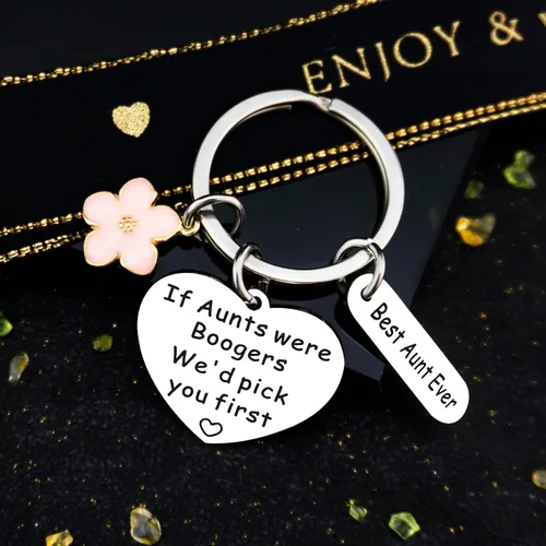 Vista 7 de Regalos de Navidad para mujeres y adultos, regalos de cumpleaños para mujeres de sobrina, sobrino, tías únicas, accesorios para llaves para el día