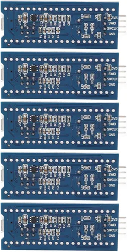 Vista 8 de STM32F103C8T6 Placa de desarrollo de sistema mínimo 5-Pack Kit de núcleo de 40 pines para proyectos de electrónica integrada y aprendizaje