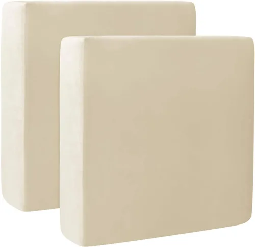 Vista 43 de Fundas de cojín de terciopelo para sofá, funda elástica para cojín de sofá suave, protector de muebles extraíble y lavable para sala de estar, Negro
