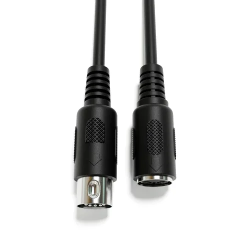 Vista 4 de Cable de audio de extensión MIDI - DIN de 5 pines - macho a macho/hembra [macho a hembra 200 cm - 78.74"]