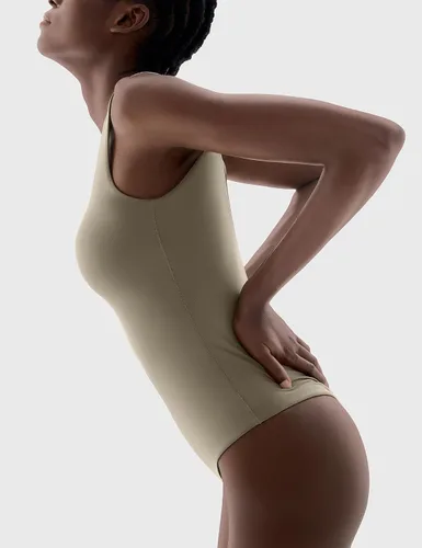 Vista 3 de PUMIEY Body para mujer, sin mangas, sin espalda, sin espalda, colección Sharp