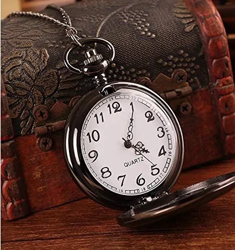 Vista 3 de levonta Regalos de graduación para él, universidad o escuela secundaria, suministros de fiesta de graduación, reloj de bolsillo grabado