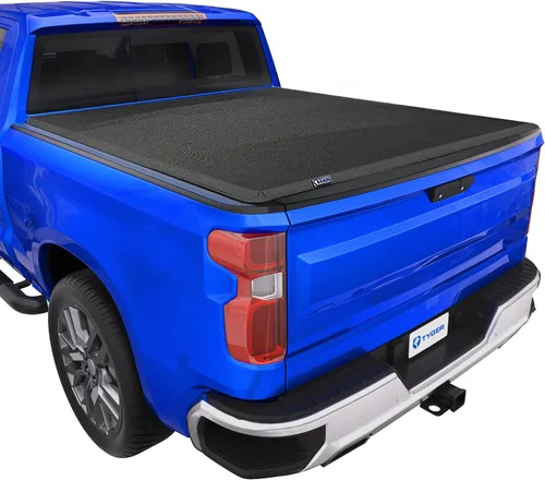 Vista 12 de Tyger Auto T3 - Funda de tonneau de triple pliegue suave para cama de camioneta, compatible con Chevy Silverado 2014-2018 / GMC Sierra 1500