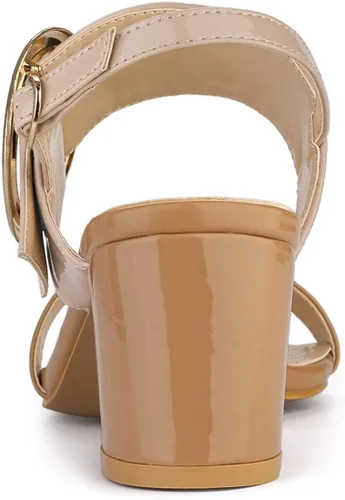 Vista 4 de Allegra K Sandalias de tacón alto para mujer