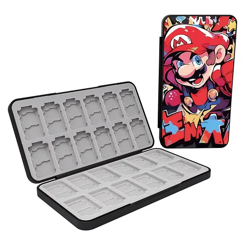 Vista 89 de PERFECTSIGHT Switch Game Case Compatible with Nintendo Switch Game Holder for Switch OLED/ Lite Game Card Case Cartridge with 24 Slots Game Card