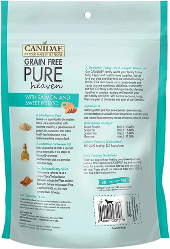 Vista 2 de CANIDAE Pure Puppy - Comida seca para perros, receta de salmón y avena, con galletas de salmón y batata