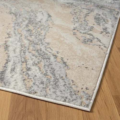 Vista 4 de LUXE WEAVERS Alfombra abstracta moderna para interiores beige 5x7