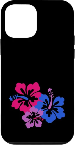 Vista 16 de Bisexual Bi Pride Sutil Hibiscus Flower Hawaii LGBT LGBTQ Funda para iPhone 16