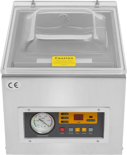 Vista 8 de Sellador al vacío de cámara, máquina de envasado de cocina, sellador al vacío de cámara de alimentos de cocina, sellador al vacío de 110 V