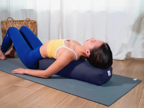 Vista 50 de Sol Living Almohada de yoga rectangular para meditación, accesorios de meditación de algodón, almohada de meditación restaurativa de yoga, almohada