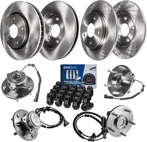 Vista 57 de Detroit Axle - Rotores de freno para Ford Mustang 2015 2016 2017 2018 2019 2020 2021 2022 2023 Rotores de freno de disco 2016 2017 2018 2019