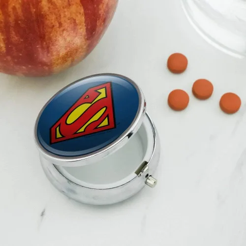 Vista 2 de Superman Classic S Shield Logo Pastillero Caja de regalo