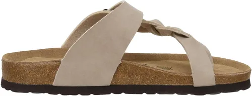 Vista 3 de Sandalia de corcho para mujer, con plantilla de corcho, con comodidad y anchos disponibles