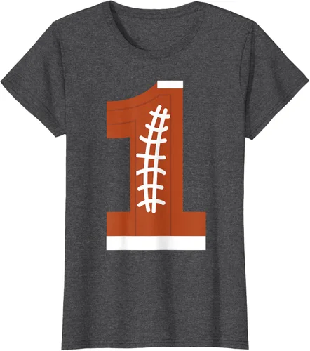 Vista 5 de 1st Birthday Football Ball Boys Camiseta de regalo de 1 año Negro