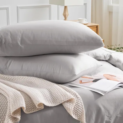 Vista 11 de NEXHOME PRO Funda de edredón Twin XL 100% algodón lavado, transpirable, duradera, texturizada, similar al lino, juego de ropa de cama para el hogar
