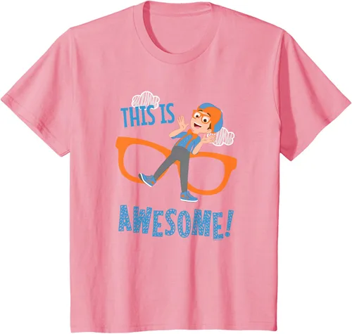 Vista 13 de Blippi This is Awesome Glasses - Camiseta talla S Azul Pastel