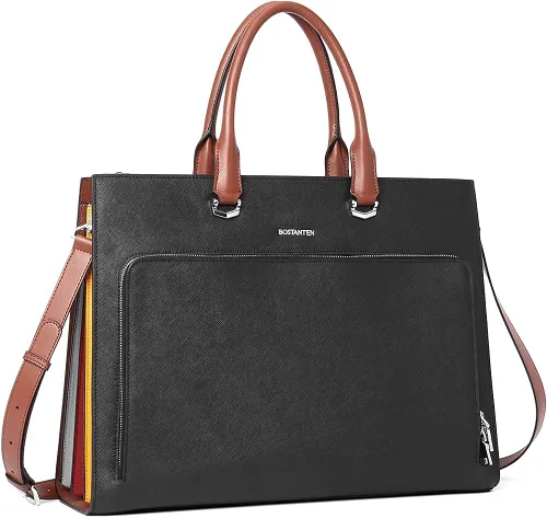 Vista 2 de BOSTANTEN Maletín para mujer de piel con cartera de cuero BOSTANTEN para mujer