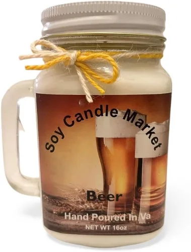 Vista 122 de Velas perfumadas de soja Velas hechas a mano y altamente aromáticas que queman hasta 85 horas en tarro de cristal, perfectas para decoración