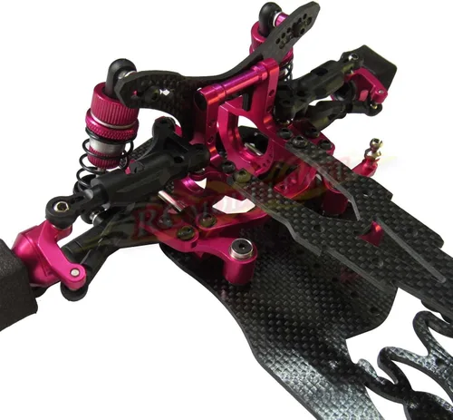 Vista 7 de 1/10 aleación y chasis de carbono Sakura D4 RWD Drift Kit de carrocería de coche #KIT-D4RWD
