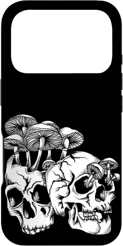Vista 30 de Skull Goth Gothic Occult Emo Satanic Mushroom Skeleton Case for iPhone 17