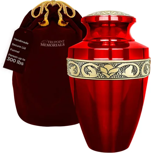 Vista 19 de Trupoint Memorials Urna Extra Grande para Cenizas de Adultos Hombres o Mujeres de Hasta 300 Libras – Urnas de Cremación para Cenizas Humanas, Urnas