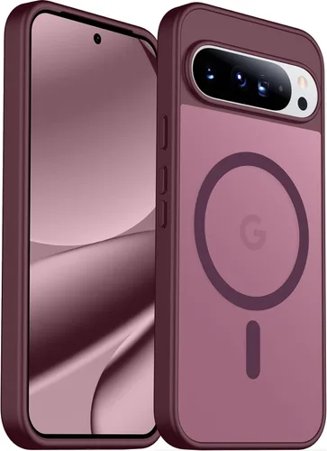 Vista 49 de SPIDERCASE Funda magnética para Google Pixel 9A, protección contra caídas de grado militar, delgada, translúcida, mate, a prueba de golpes