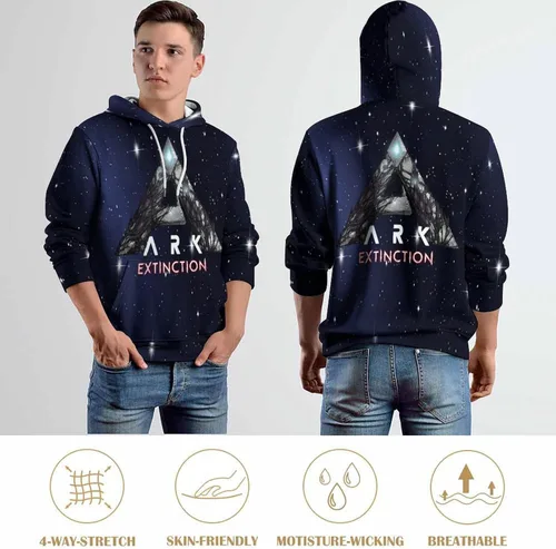 Vista 7 de ARK Survival Evolved Unisex 3D Novedad Sudaderas con capucha para adolescentes, sudadera casual con bolsillos