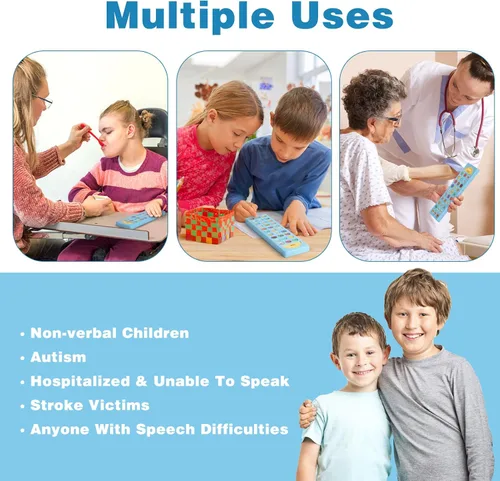 Vista 9 de Joyreal Dispositivo AAC para Autismo, Herramientas de Comunicación No Verbal para Terapia del Habla y Rehabilitación de Accidente Cerebrovascular.