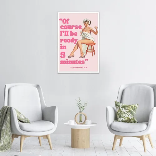 Vista 4 de Póster de pared de coqueta rosa de los años 70, diseño retro vintage de los años 70, póster estético de moda para habitación de adolescentes