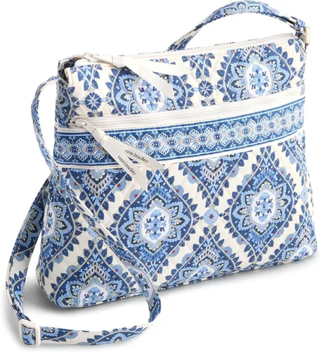 Vista 9 de Vera Bradley Bolso cruzado hipster de algodón de primera calidad con cremallera original para mujer Moonless Night