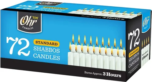 Vista 5 de Shabbos - Velas., Blanco