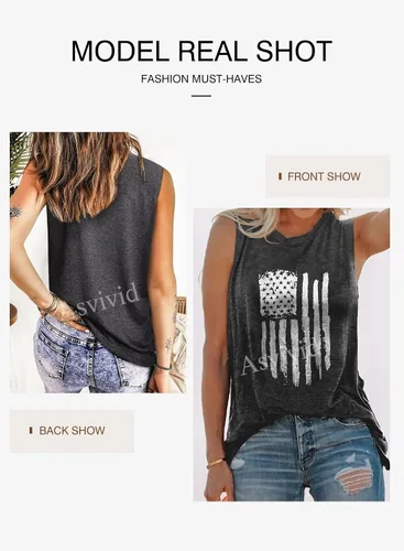 Vista 3 de Asvivid - Camisetas sin mangas para mujer, holgada, con cuello redondo, estampado de letras, diente de león, para verano, casuales