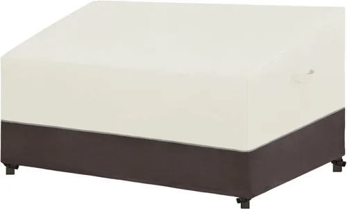 Vista 10 de Easy-Going Funda para silla de patio, resistente a los rayos UV, bicolor, impermeable, para muebles de exterior, con dobladillo reflectante