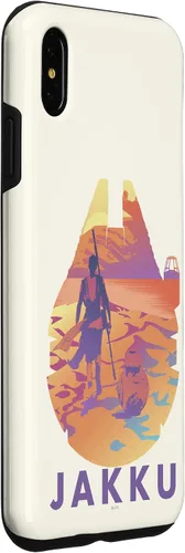 Vista 9 de Funda de relleno para iPhone 15 Star Wars Jakku Millennium Falcon