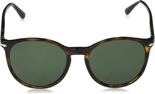 Vista 2 de Persol PO3228S - Gafas de sol redondas, HavanaVerde