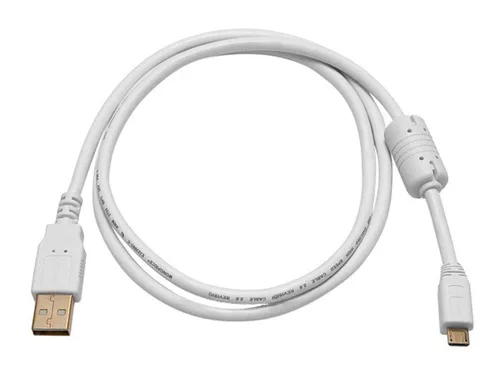 Vista 5 de Monoprice Cable USB 2.0 A macho a micro macho de 5 pines 28/24AWG con núcleo de ferrita (chapado en oro) (105459)