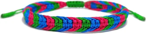 Vista 8 de LAMIBEE Pulsera tibetana con diseño de pansexualidad bisexual LGBT Proud Love Brazaletes de cuerda de amuleto y bohemio para mujeres y hombres