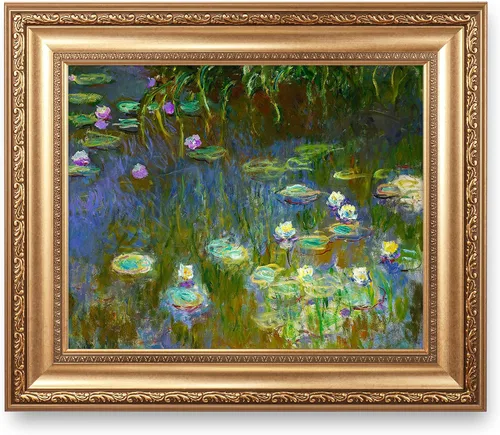 Vista 198 de A&T ARTWORK Antibes Seen from The Salis Gardens de Claude Monet Las Obras de Arte Clásico Mundial Reproducciones, Impresiones de Arte en Lienzo