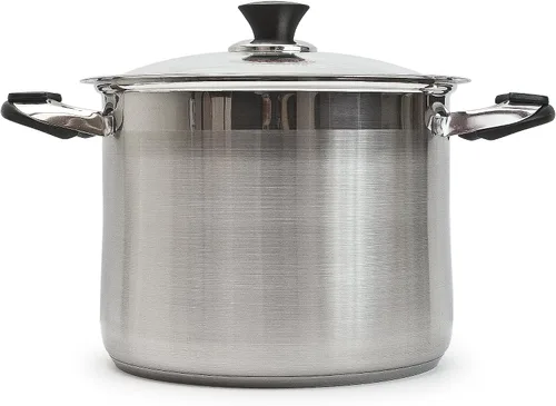 Vista 2 de Joycook - Olla de acero inoxidable con tapa de cristal (15 qt)
