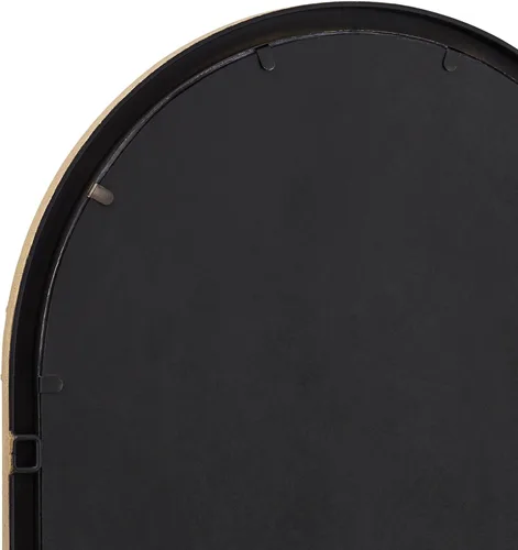 Vista 4 de Uttermost Portina - Espejo de pared arqueado dorado mate de 24 x 48 pulgadas